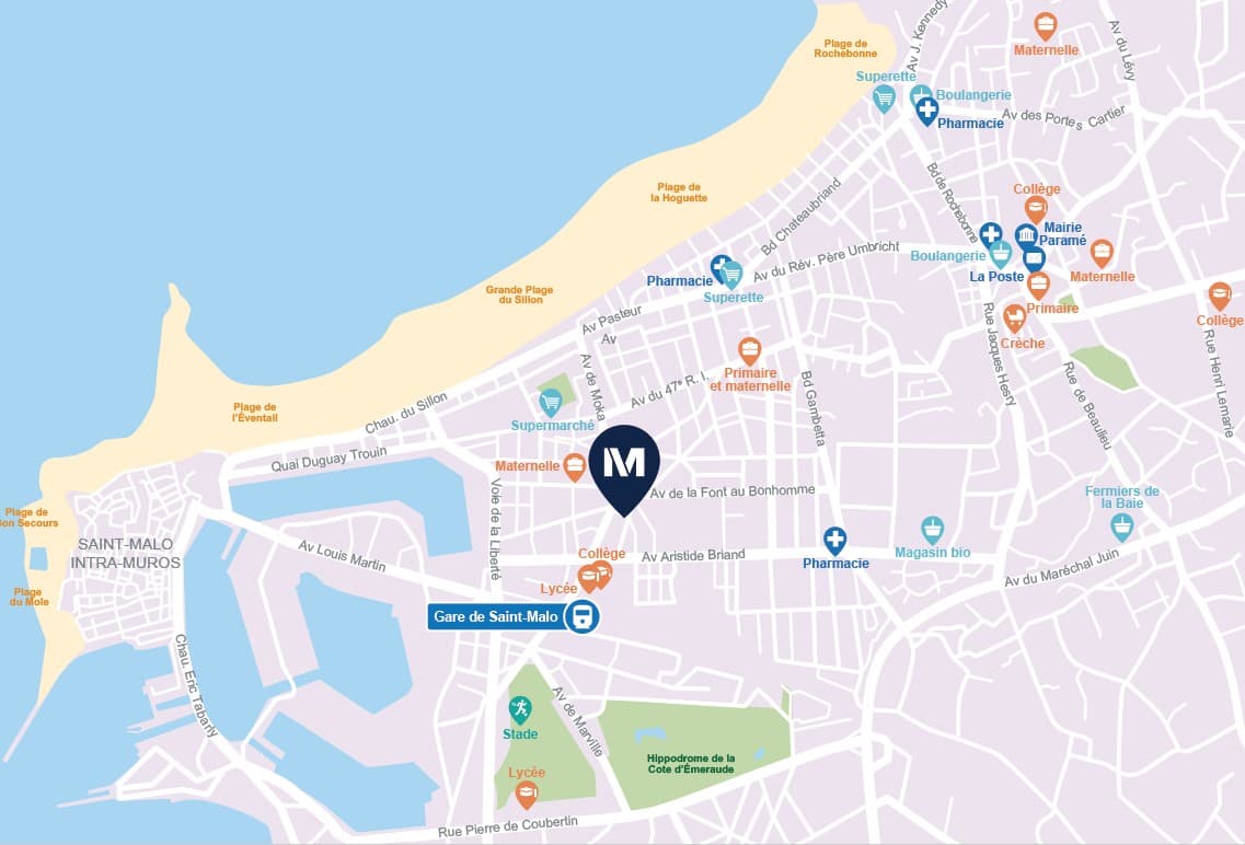 Saint-Malo — Située à Saint-Malo, à proximité immédiate du marché Rocabey, cette nouvelle résidence propose des a... — Miniature 6