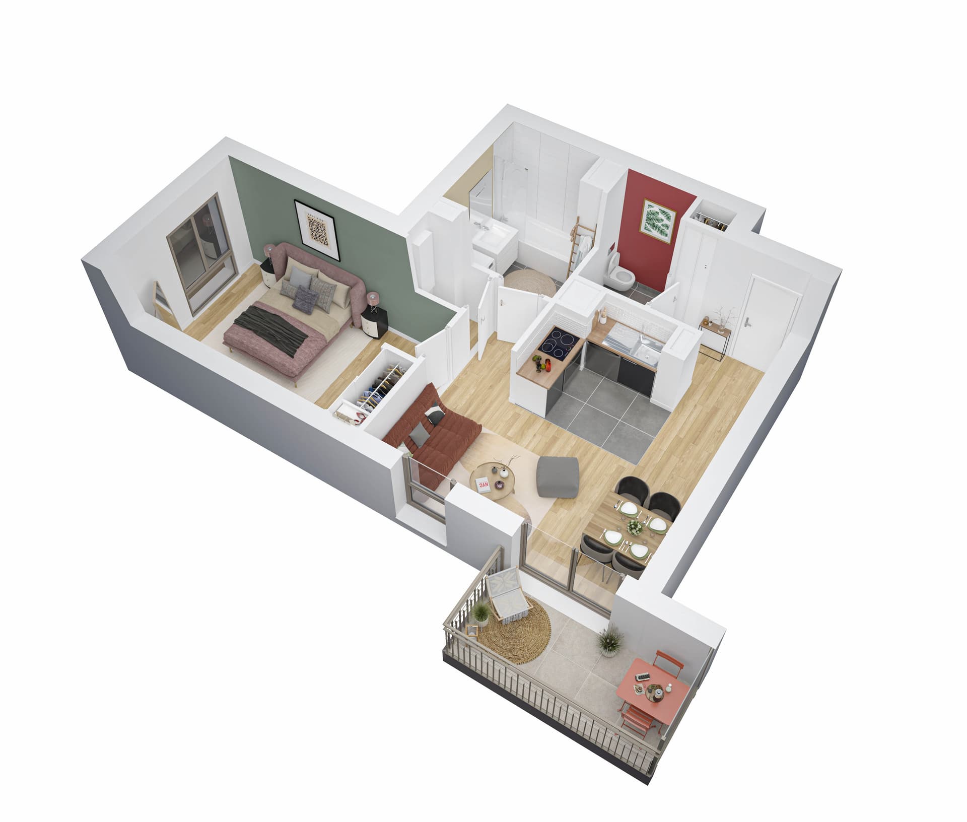 Vanves — Au cœur de Vanves, ce nouveau projet résidentiel propose une sélection d’appartements allant du stud... — Miniature 5