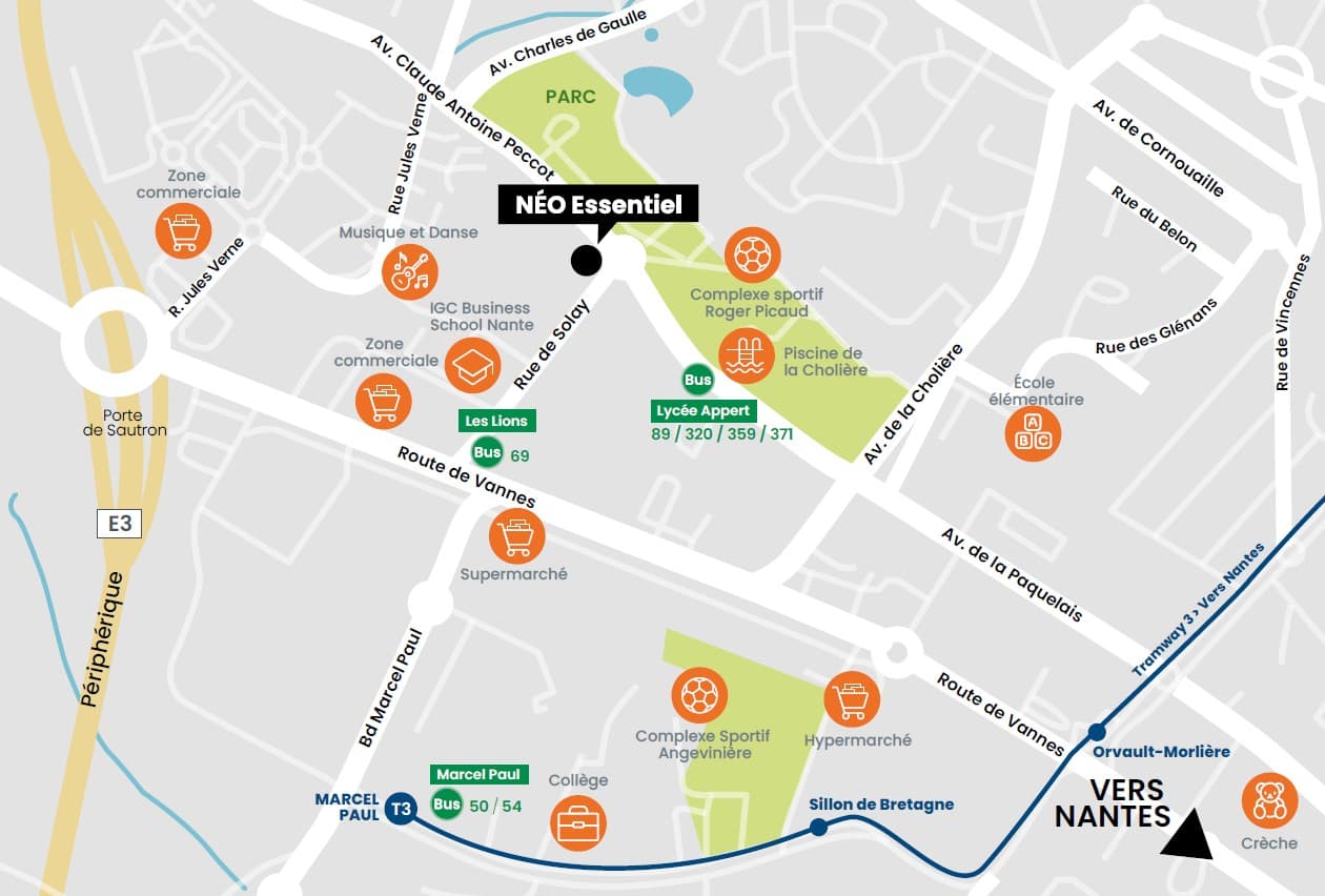 Orvault — Situé à Orvault, au sein d’un quartier dynamique traversé par la route de Vannes, ce projet résident... — Miniature 13