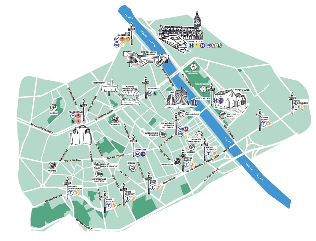 Paris — Situé dans le 13ème arrondissement de Paris, ce projet résidentiel propose les derniers appartements... — Miniature 9