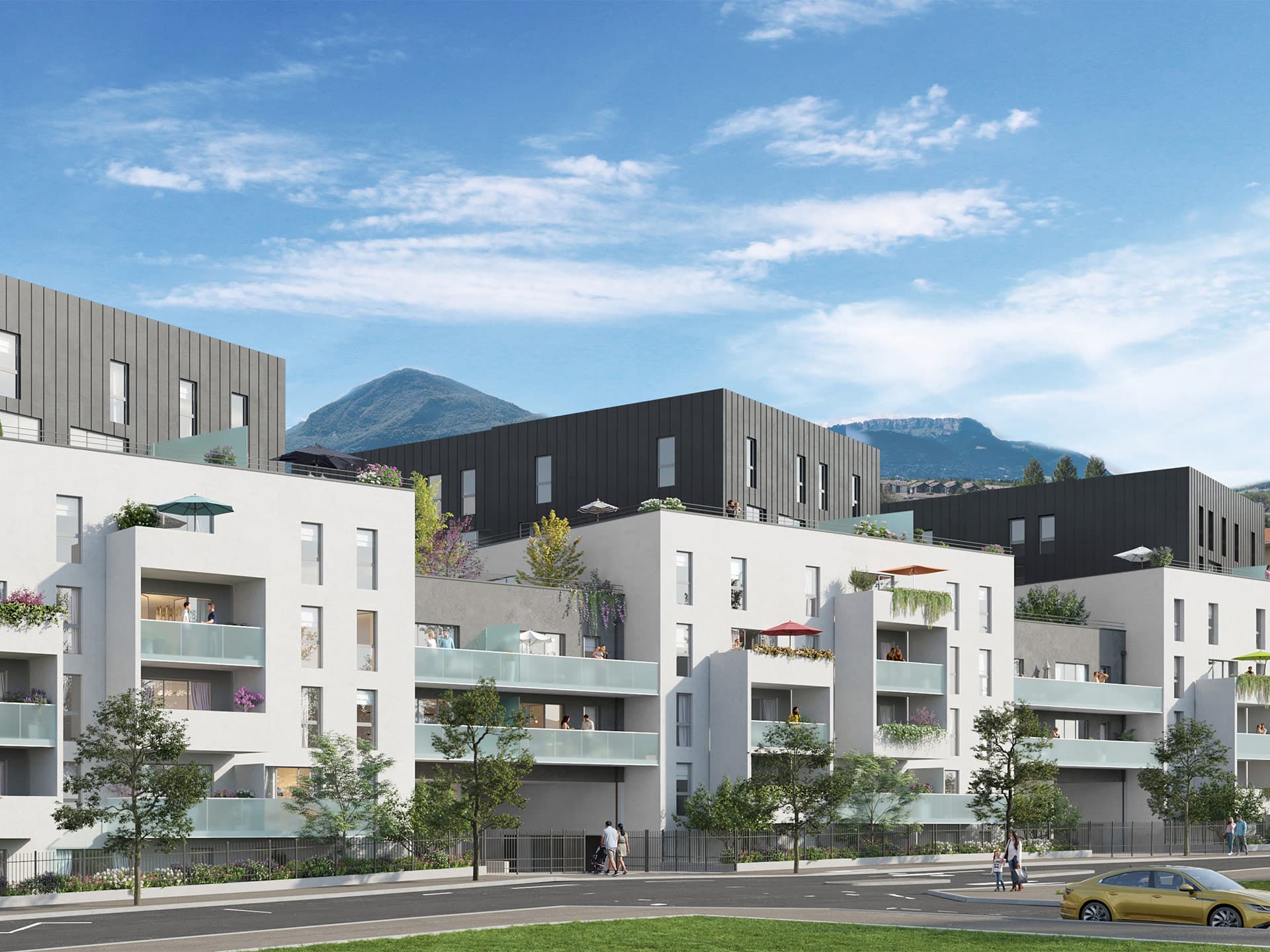 Thonon-les-Bains — Située à proximité immédiate du quartier de Concise à Thonon-les-Bains, cette résidence contemporain...