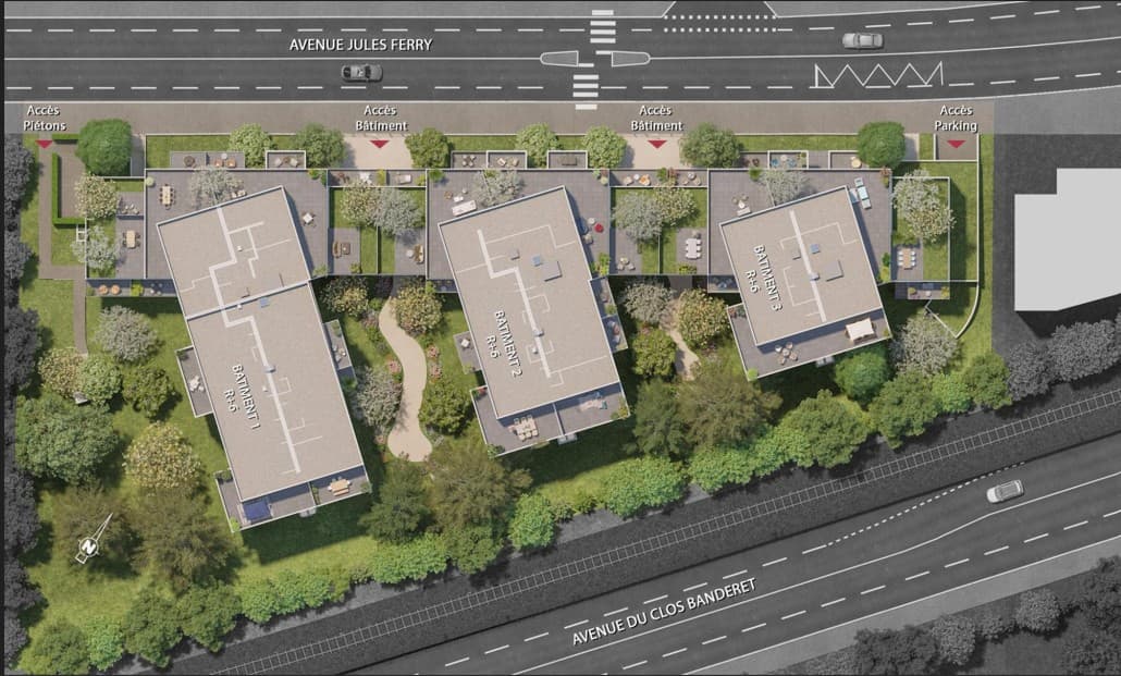 Thonon-les-Bains — Située à proximité immédiate du quartier de Concise à Thonon-les-Bains, cette résidence contemporain... — Miniature 8