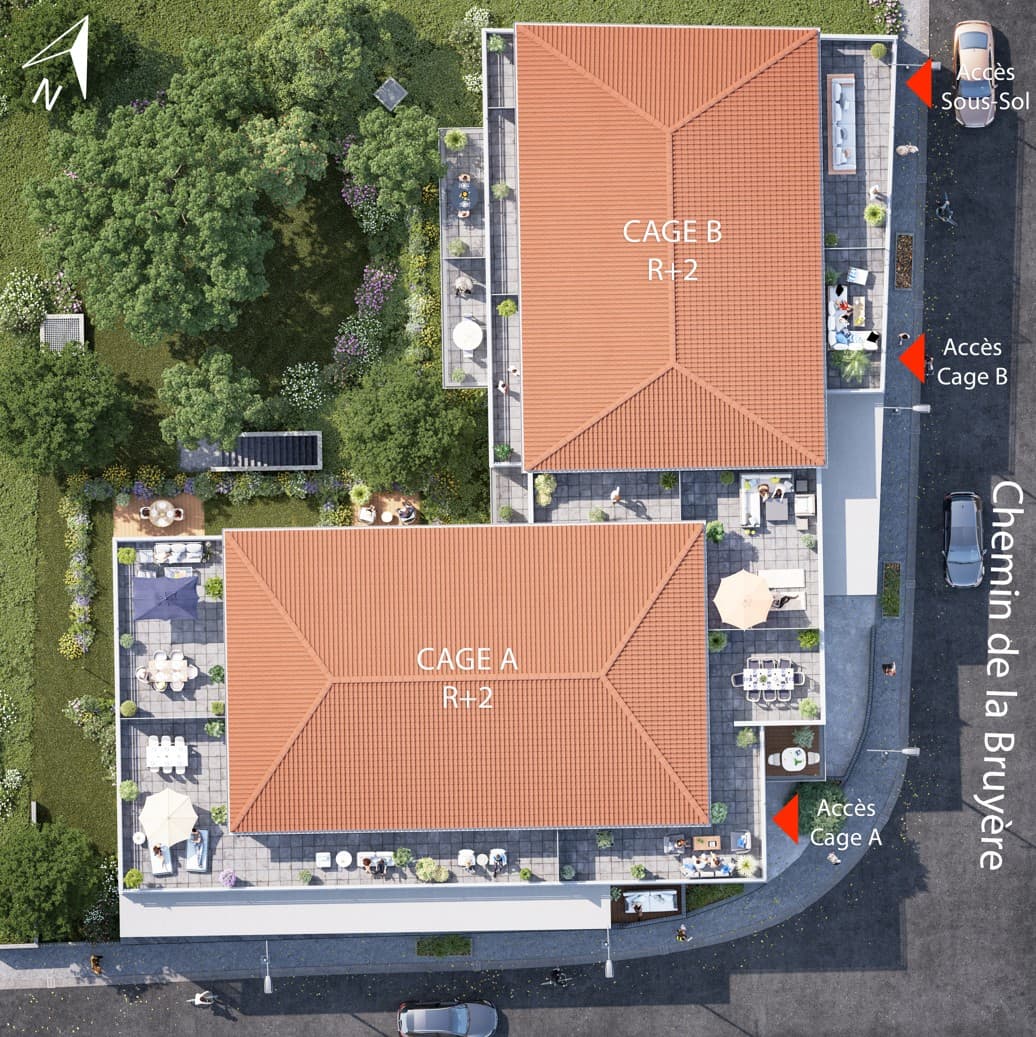 Dardilly — Située à environ dix kilomètres au nord-ouest de Lyon, cette résidence s’intègre parfaitement dans l... — Miniature 9