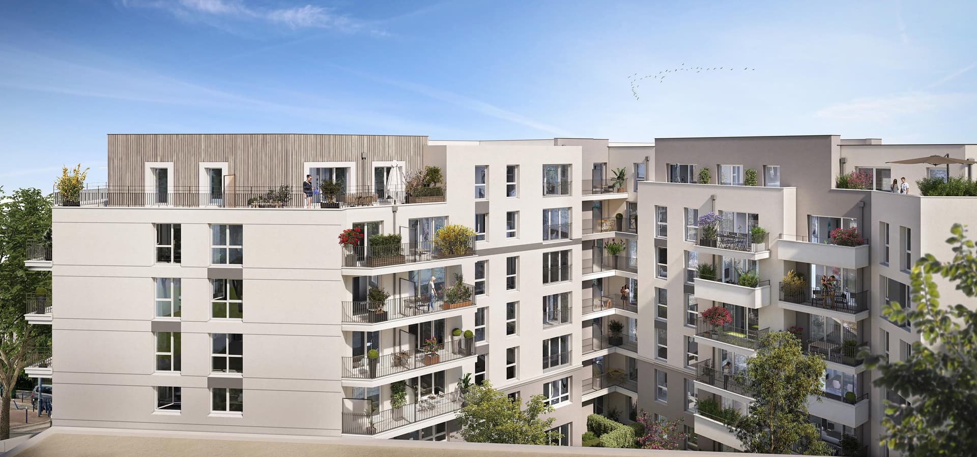 Drancy — Située au cœur d’un quartier résidentiel à Drancy, cette nouvelle résidence bénéficie d’un emplaceme... — Miniature 4