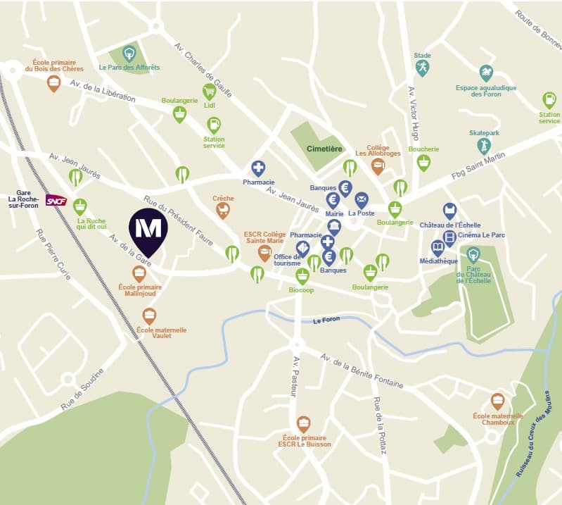 la-Roche-sur-Foron — Située au cœur de La Roche-sur-Foron, cette résidence bénéficie d’un emplacement privilégié face à l... — Miniature 7