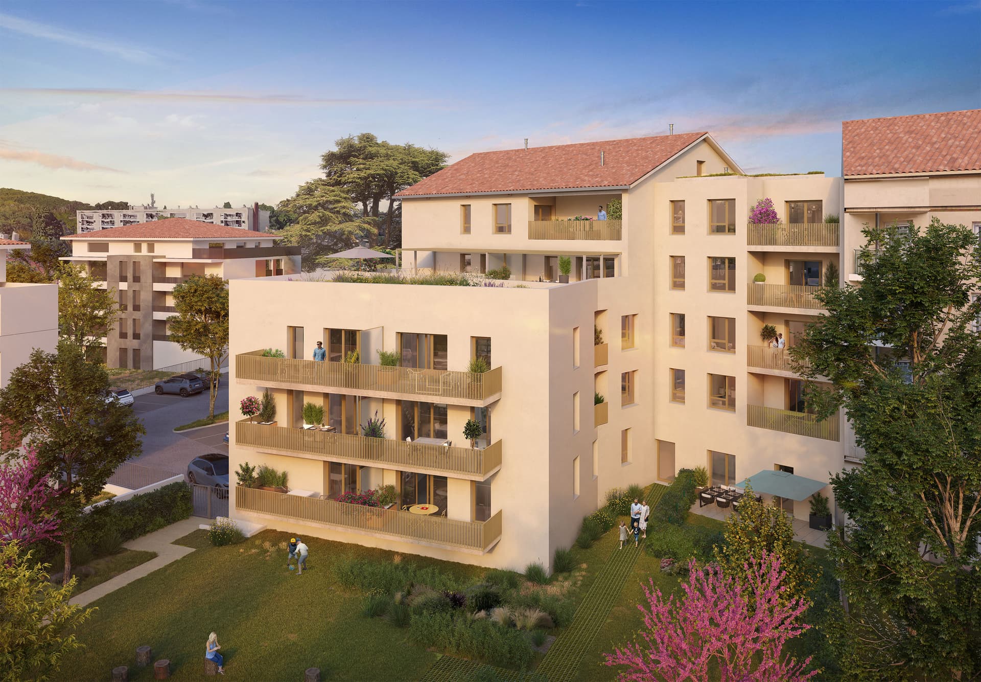 Fontaines-sur-Saone — Située à Fontaines-sur-Saône, cette nouvelle résidence propose 24 appartements, déclinés du deux au ...