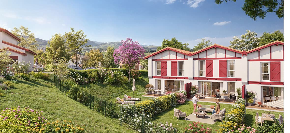 Espelette — Située dans un environnement résidentiel paisible, cette nouvelle réalisation propose des maisons in... — Miniature 2