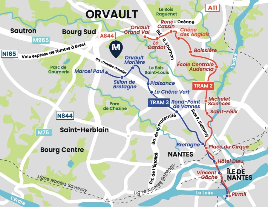 Orvault — Située à la périphérie de Nantes, Orvault séduit par son environnement mêlant harmonieusement dynami... — Miniature 5