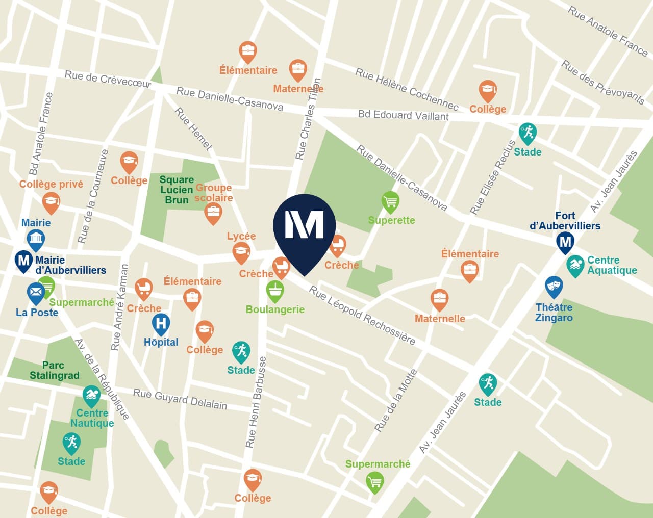 Aubervilliers — Située à Aubervilliers, cette nouvelle résidence propose une sélection d’appartements, du studio au ... — Miniature 2