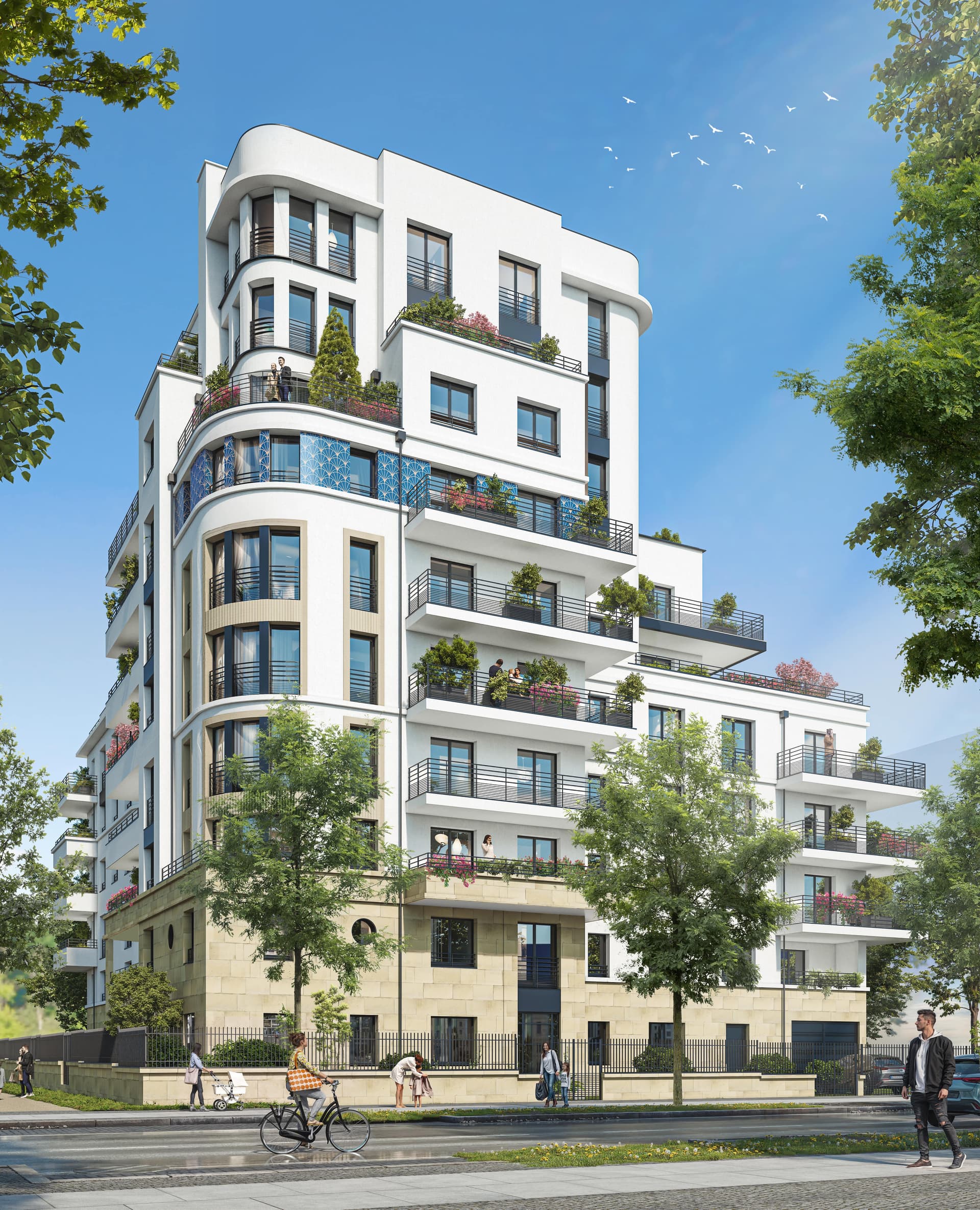 Fontenay-Aux-Roses — Située à Fontenay-aux-Roses, cette nouvelle résidence propose des appartements du deux au quatre piè...
