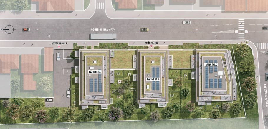 Bischheim — Située à Bischheim, cette nouvelle résidence propose un cadre de vie harmonieux à quelques minutes s... — Miniature 10