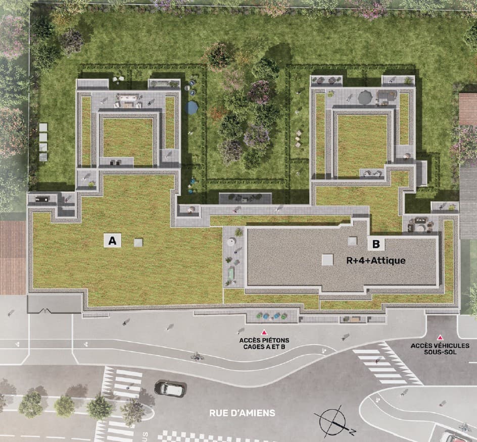 Saint-Denis — Située à Saint-Denis, cette nouvelle résidence s’inscrit dans un environnement en pleine évolution, ... — Miniature 7