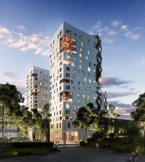 Strasbourg — Au cœur de Strasbourg, un nouveau quartier résidentiel se déploie dans un environnement paysager soi... — Photo 1