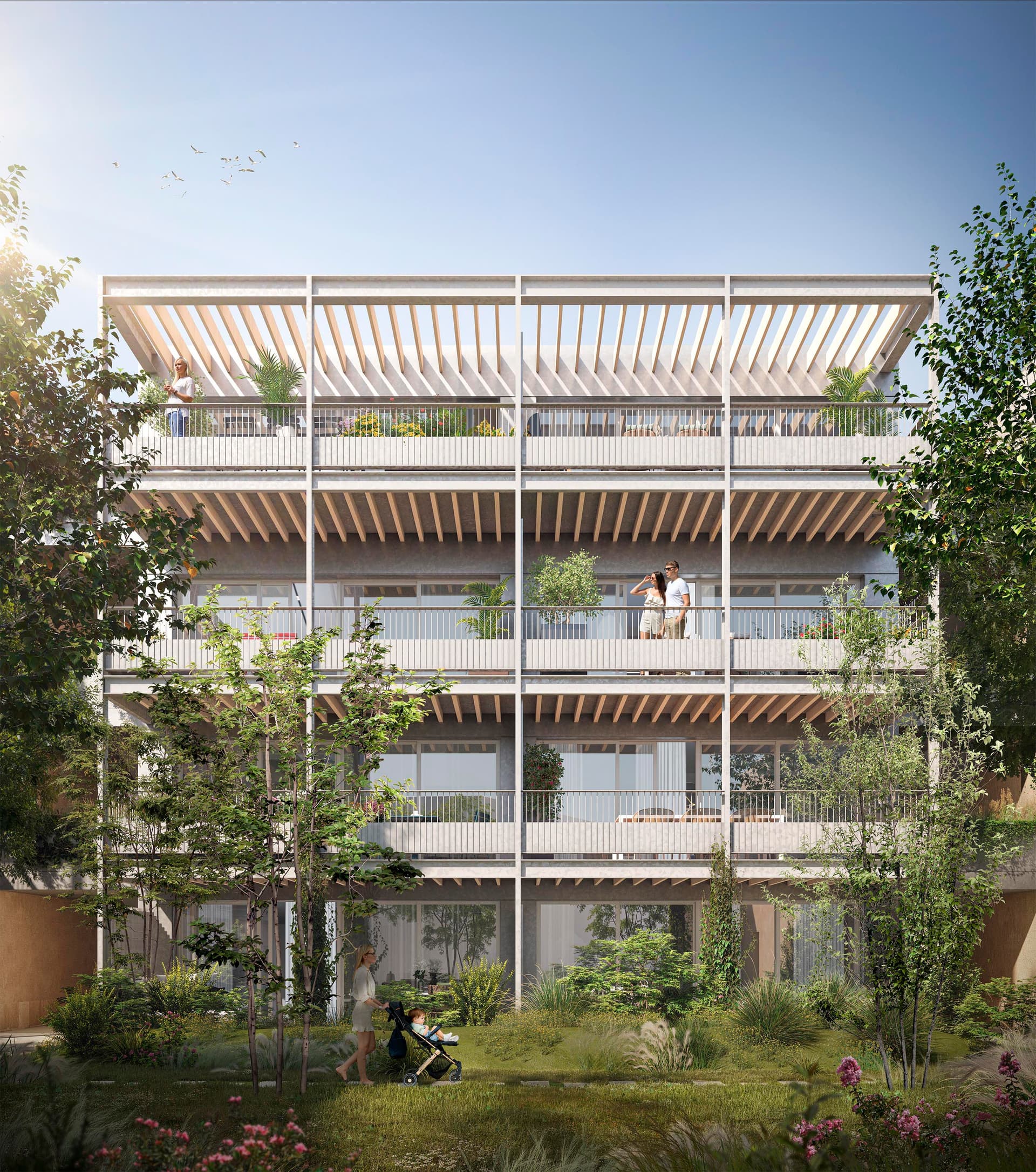 Bordeaux — Situé au cœur du quartier des Chartrons à Bordeaux, ce programme résidentiel s’intègre harmonieuseme... — Miniature 6