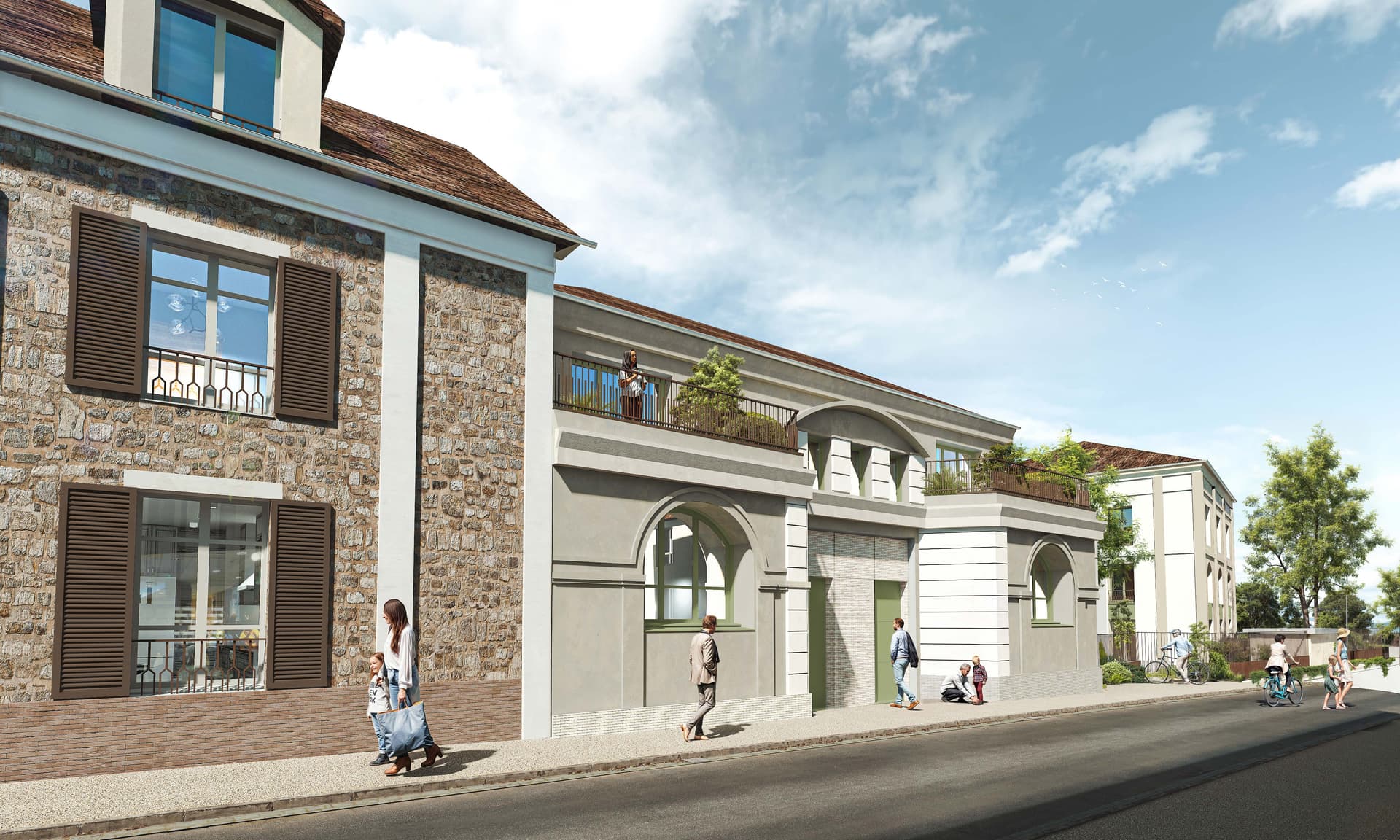 Neauphle-le-Chateau — Située au cœur de Neauphle-le-Château, cette nouvelle réalisation s’intègre harmonieusement dans le ... — Miniature 6