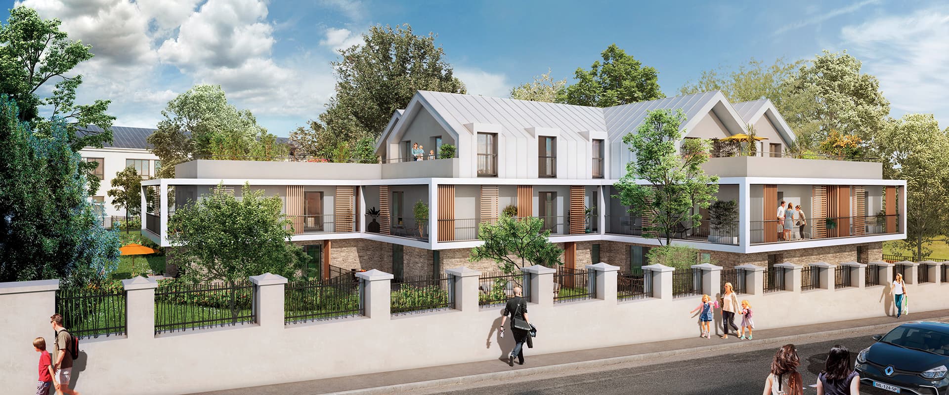 Evry — Située dans un quartier résidentiel recherché, cette réalisation propose un cadre de vie agréable à ... — Photo 1