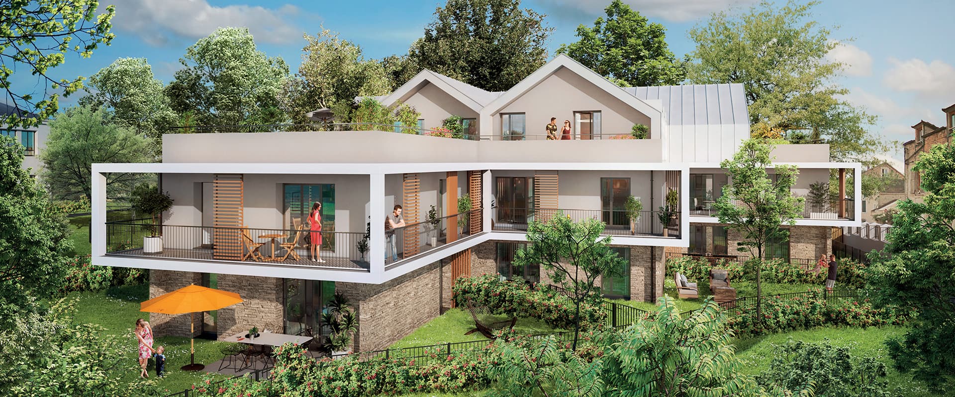 Evry — Située dans un quartier résidentiel recherché, cette réalisation propose un cadre de vie agréable à ... — Miniature 4