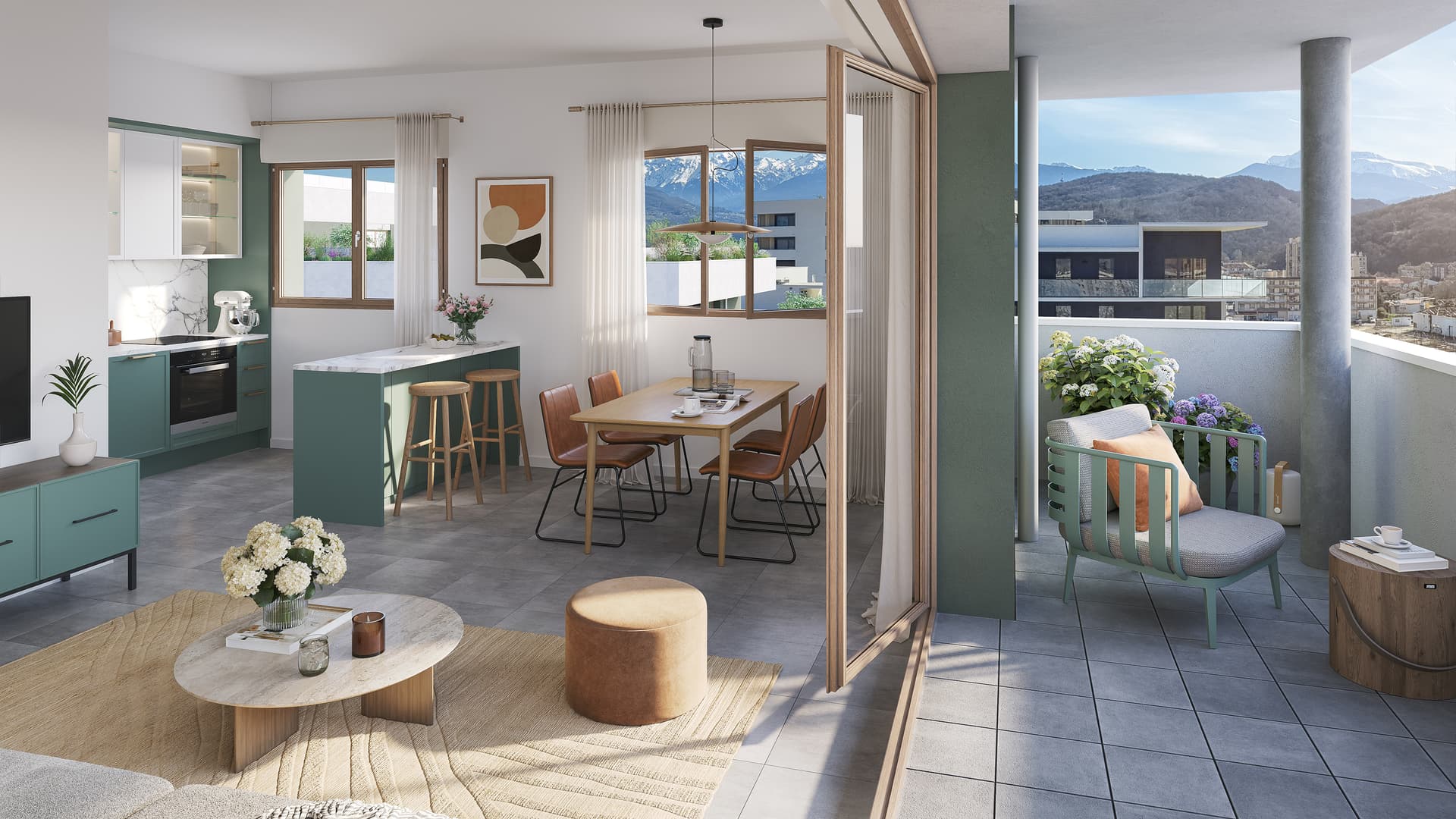 le-Pont-de-Claix — Située au cœur du renouveau du Pont-de-Claix, cette nouvelle adresse propose un cadre de vie contemp... — Miniature 4