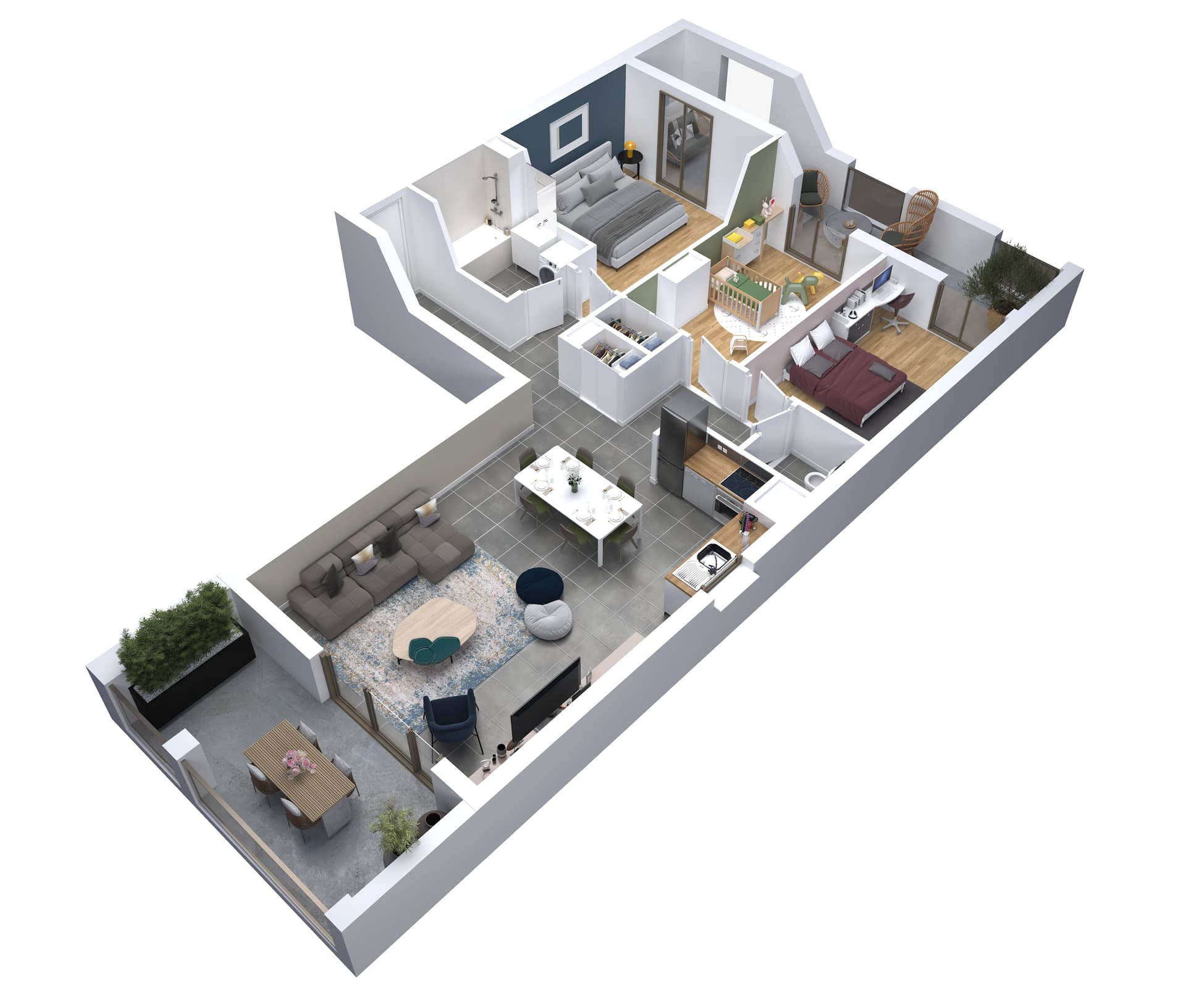 Bordeaux — Située face au Jardin de l'Ars à Bordeaux, cette résidence contemporaine s’inscrit dans un quartier ... — Miniature 8