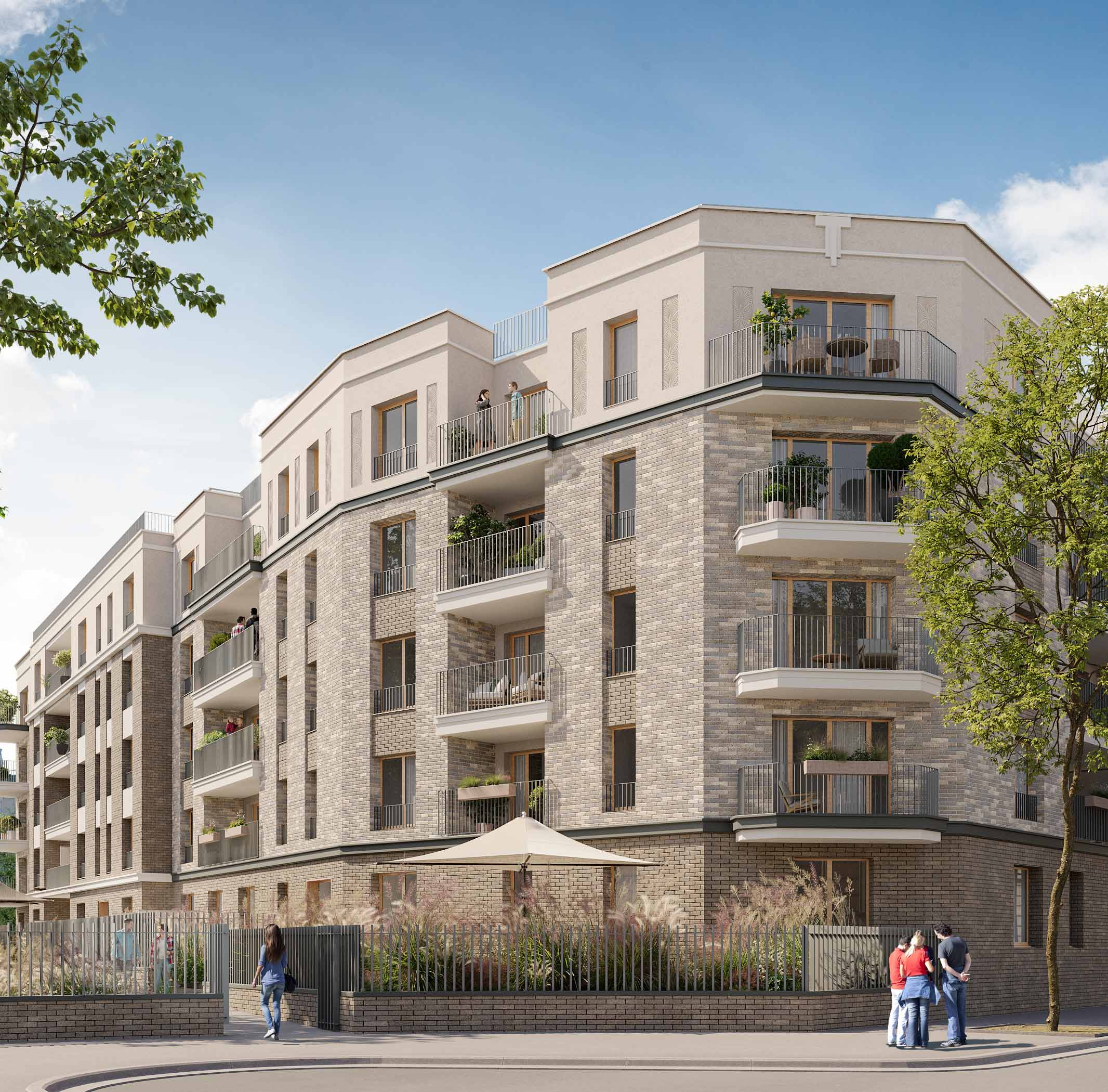 Saint-Ouen-sur-Seine — Située dans un environnement paisible, cette résidence neuve propose une sélection d’appartements al... — Photo 1