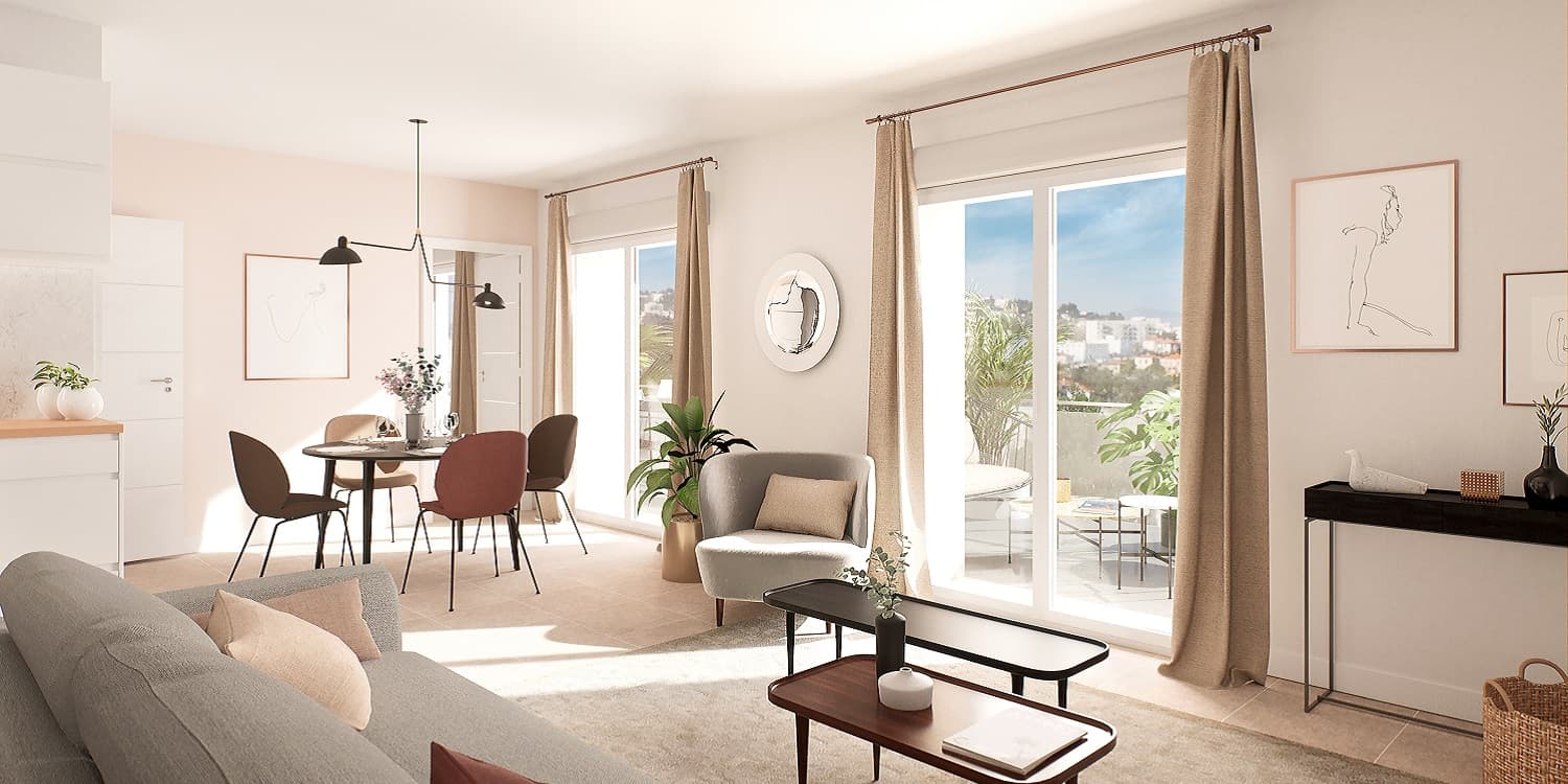 Nice — Située au cœur du quartier Grand Arénas à Nice, cette nouvelle réalisation propose des appartements ... — Miniature 4