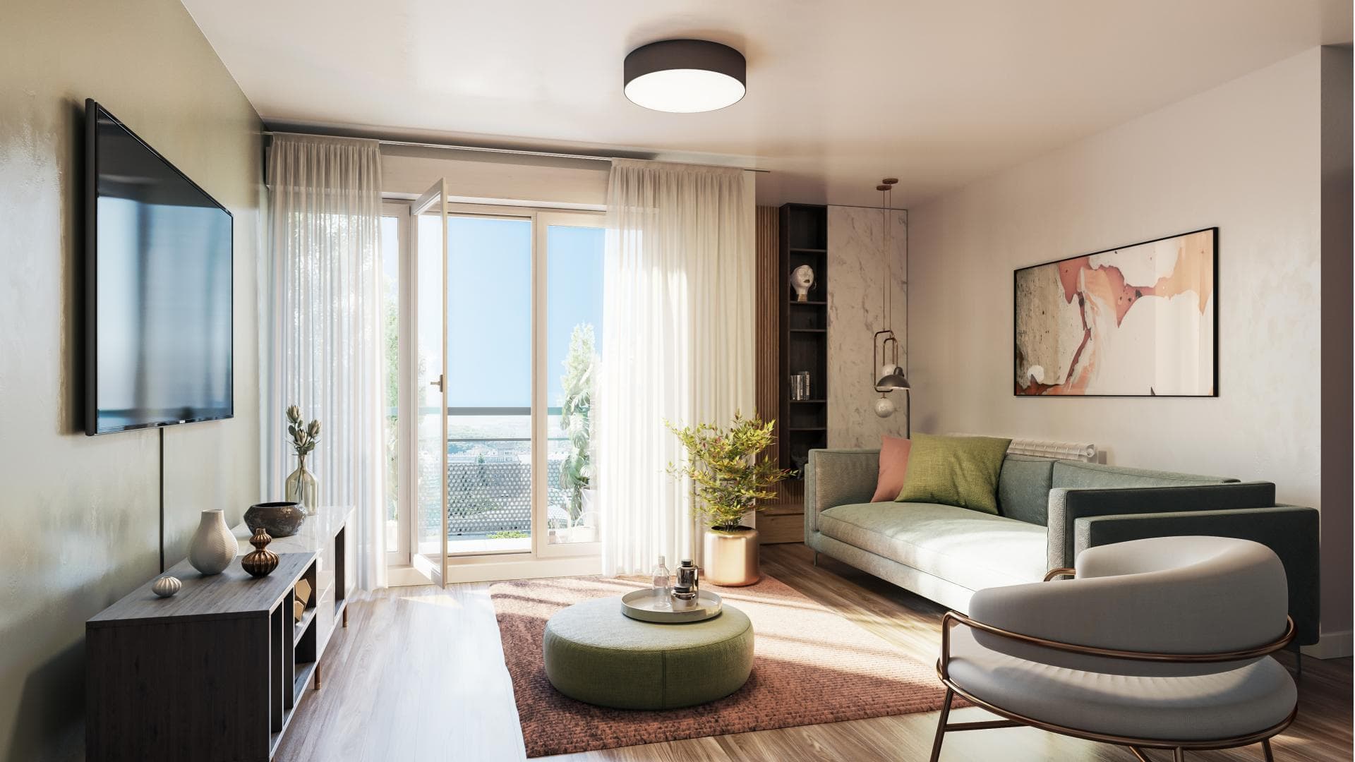 Pontoise — Située à Pontoise, cette nouvelle résidence séduit par une architecture classique et raffinée, conçu... — Miniature 16