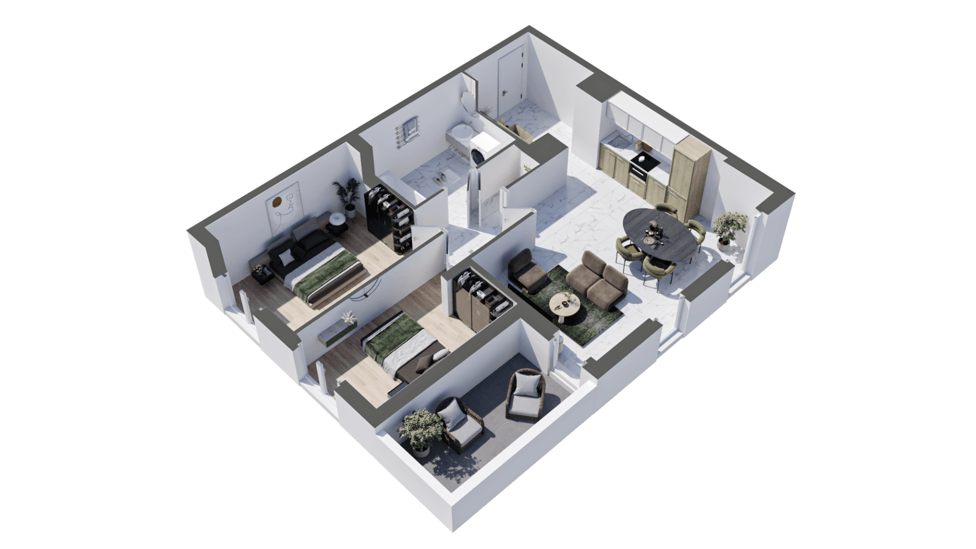 Sathonay-Camp — Située à seulement dix minutes de Lyon, cette nouvelle résidence propose un cadre de vie paisible au... — Miniature 8