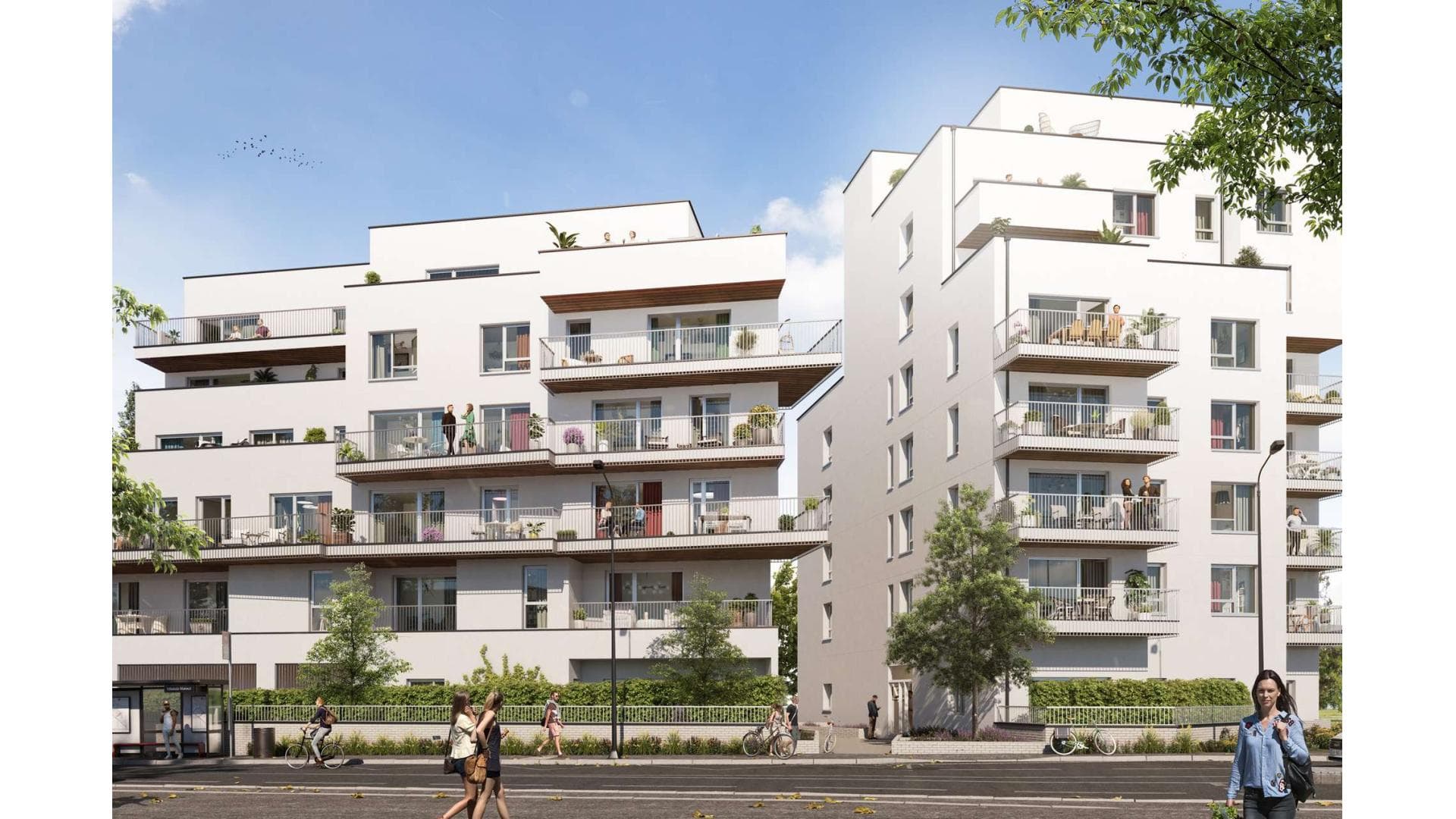Rennes — À proximité immédiate du quartier Saint-Hélier à Rennes, cette nouvelle résidence propose un cadre d... — Miniature 13