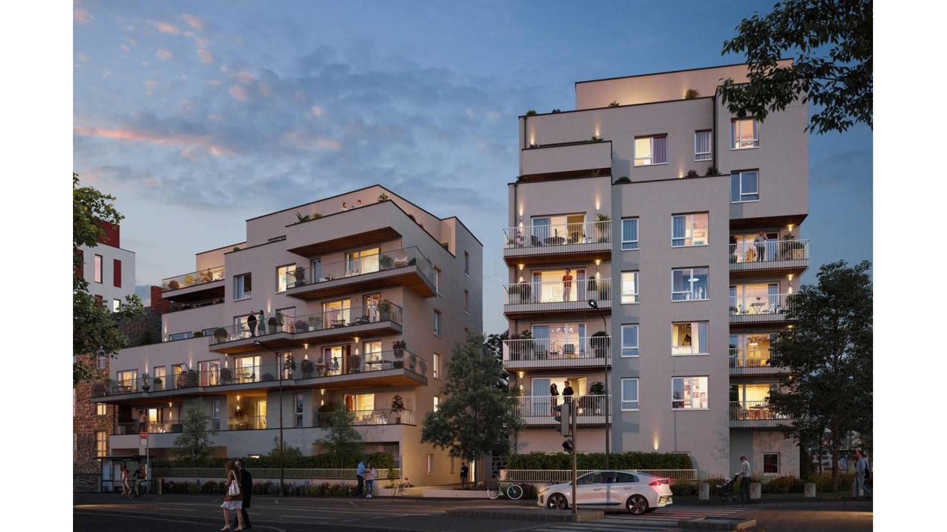 Rennes — À proximité immédiate du quartier Saint-Hélier à Rennes, cette nouvelle résidence propose un cadre d... — Miniature 18