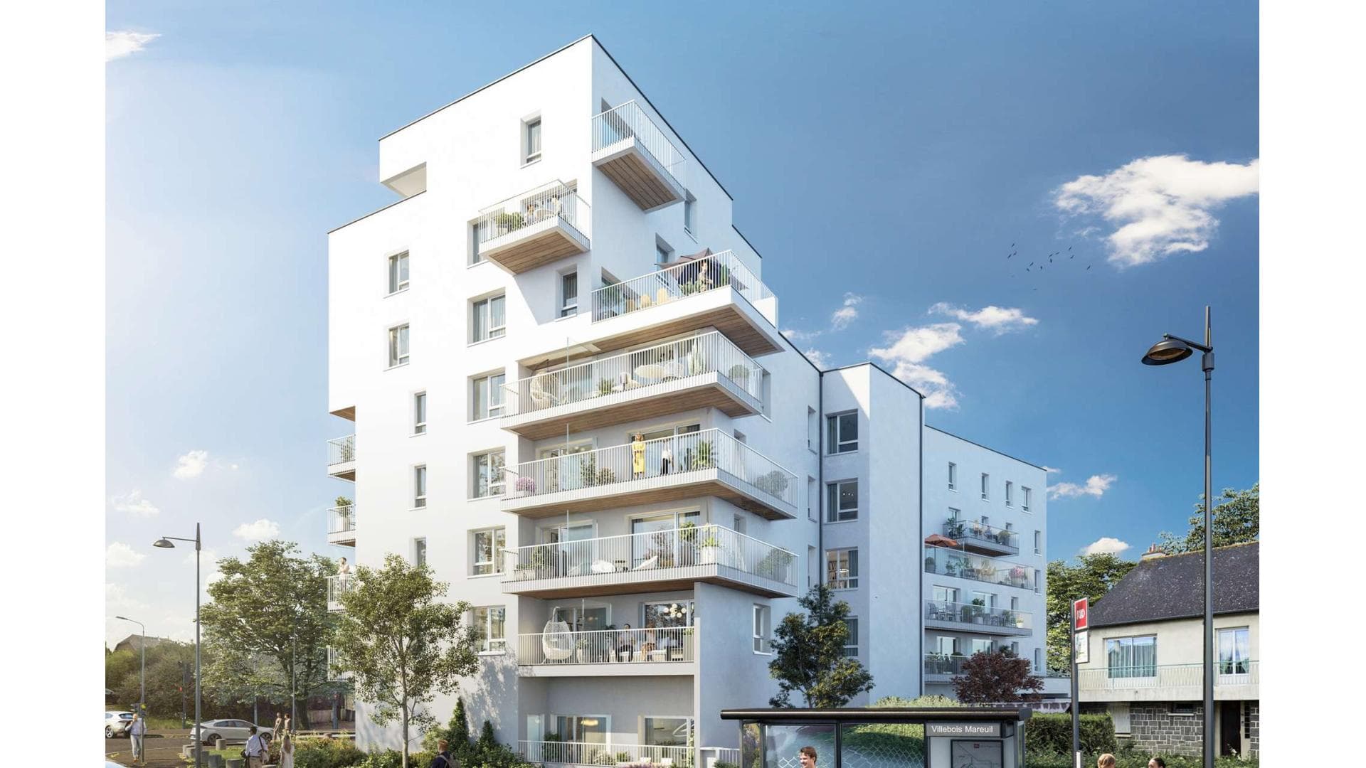 Rennes — À proximité immédiate du quartier Saint-Hélier à Rennes, cette nouvelle résidence propose un cadre d... — Miniature 20