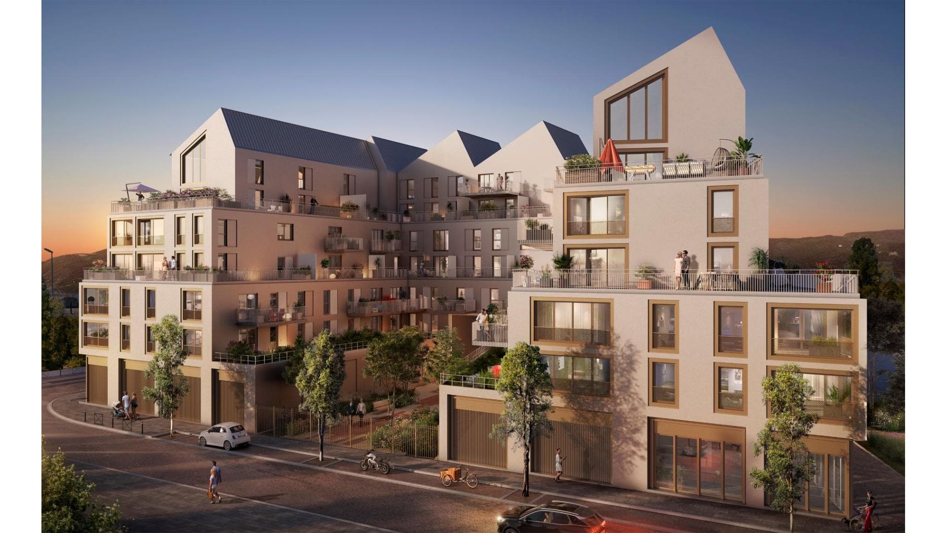 Chambery — Située dans un environnement urbain dynamique, cette nouvelle résidence propose des appartements de ...