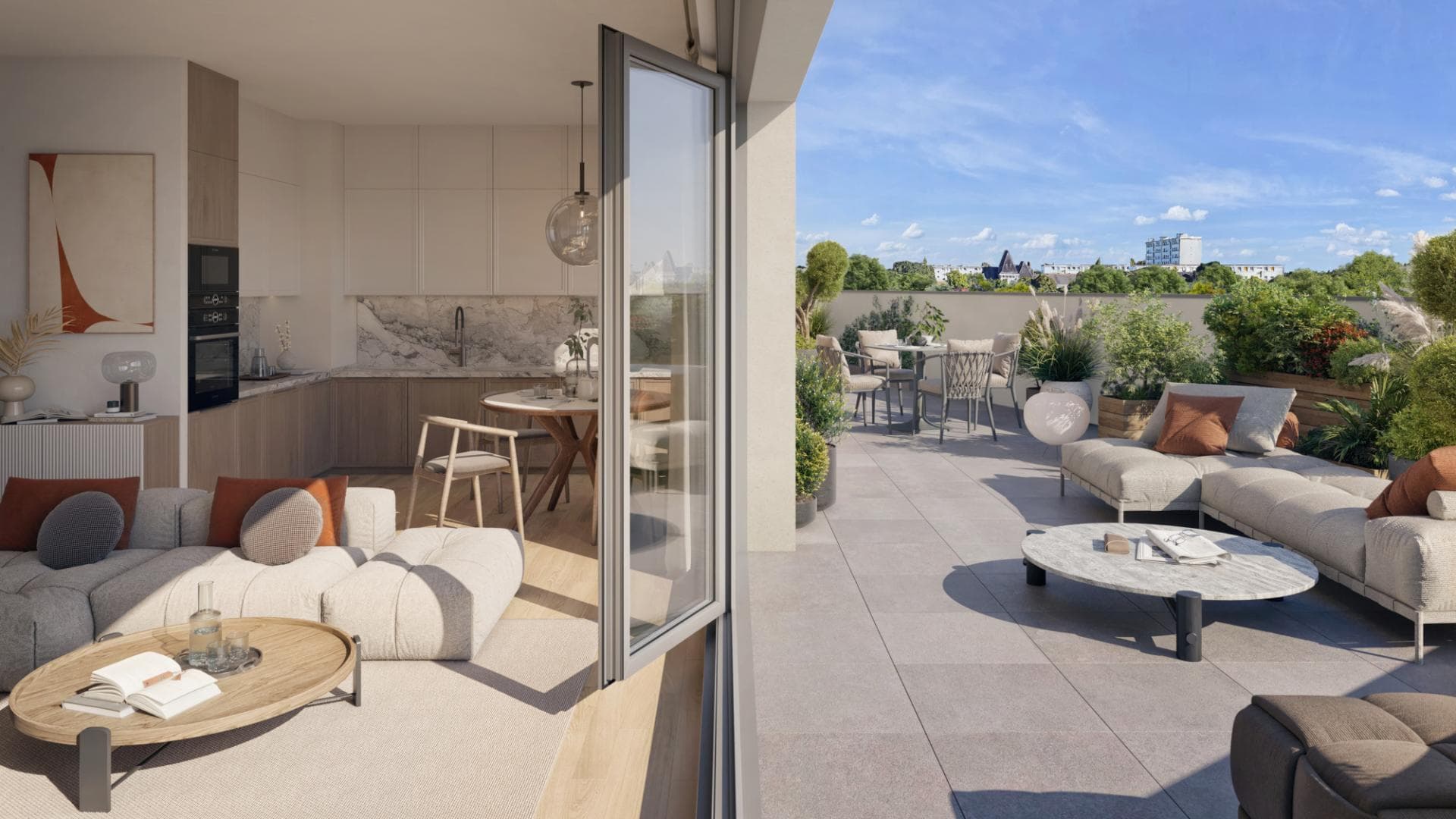 Nantes — Située dans un environnement paisible, cette résidence s’intègre harmonieusement au sein d’un quarti... — Miniature 13