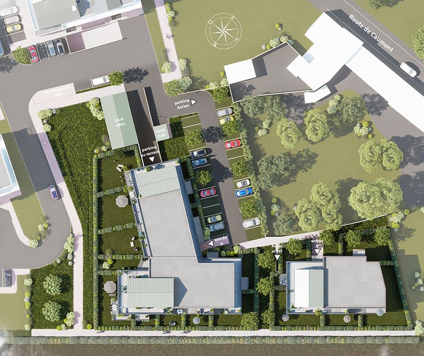 Carpiquet — Située au cœur de la commune, cette nouvelle résidence s’intègre harmonieusement dans un quartier en... — Miniature 2