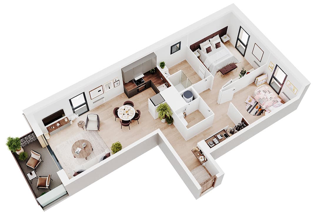 Carpiquet — Située au cœur de la commune, cette nouvelle résidence s’intègre harmonieusement dans un quartier en... — Miniature 5