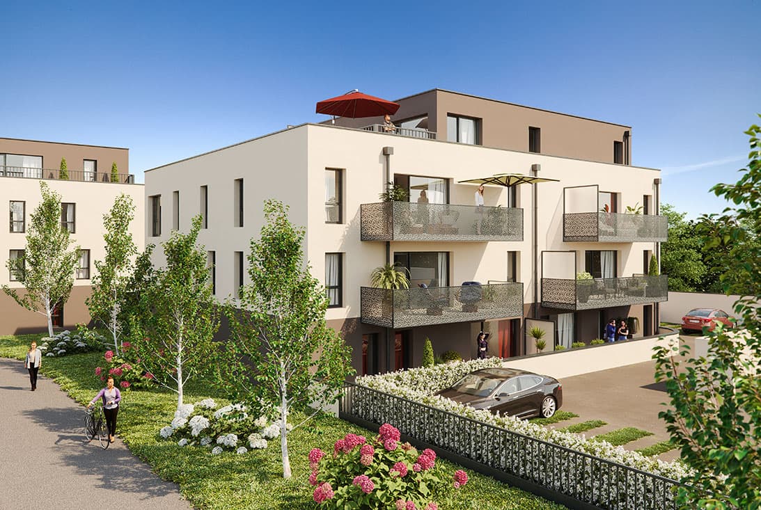 Ifs — Idéalement située au cœur d’un quartier paisible, cette résidence à taille humaine propose douze app... — Miniature 7