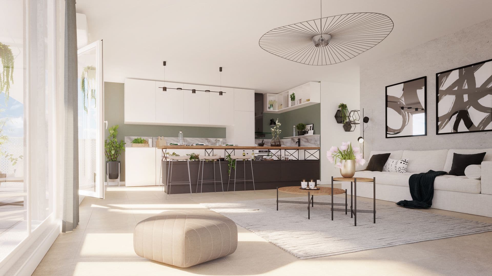 Marseille — Au cœur du 10ème arrondissement, en limite du 9ème, cette résidence s’intègre harmonieusement dans u... — Miniature 7