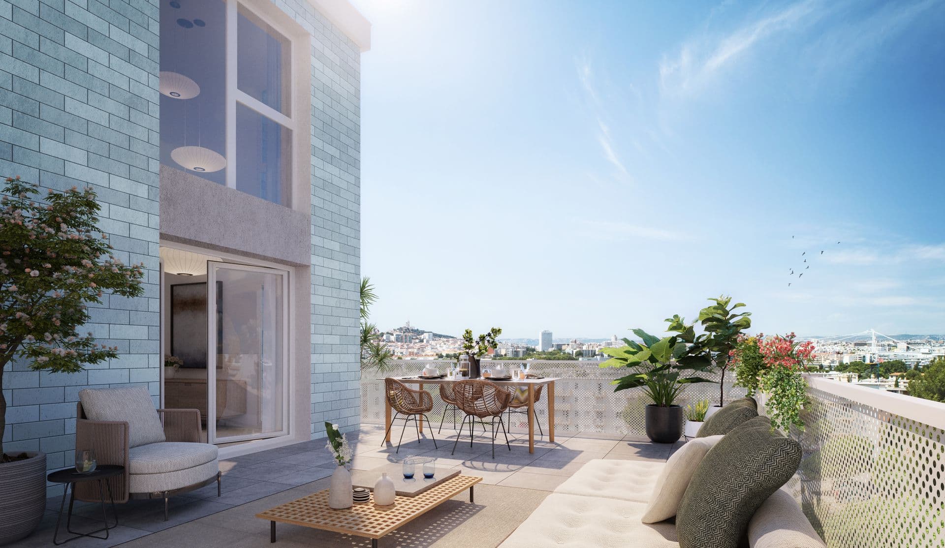 Marseille — Au cœur du 10ème arrondissement, en limite du 9ème, cette résidence s’intègre harmonieusement dans u... — Miniature 8