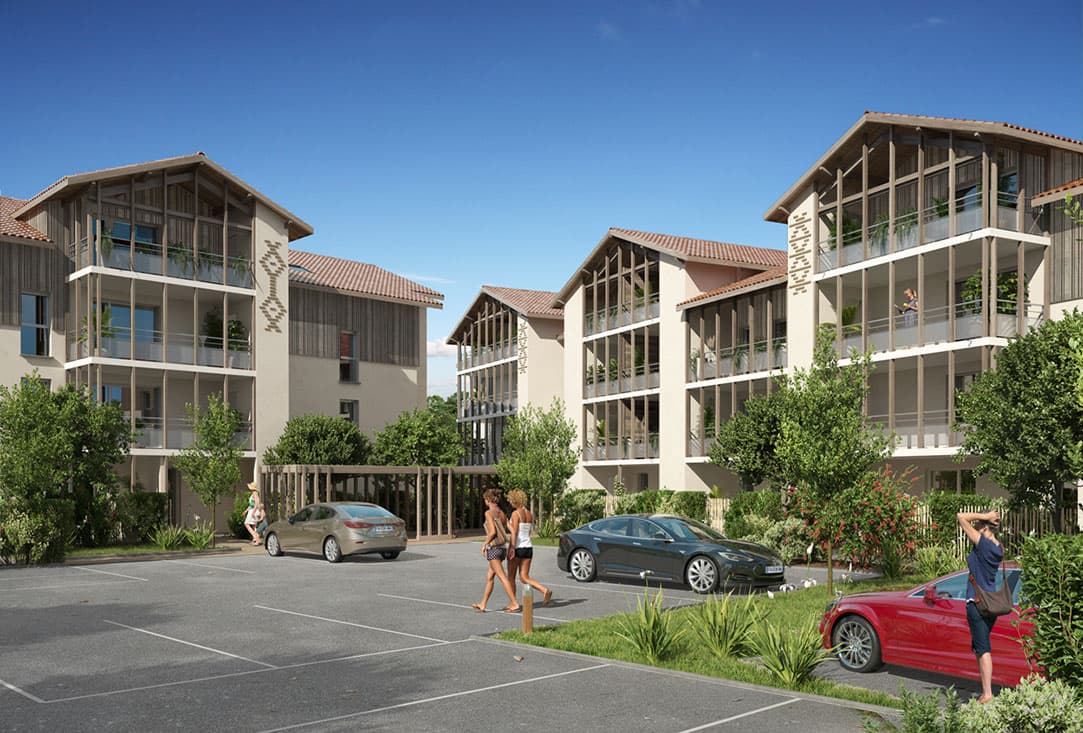 Carcans — Située entre l’océan, le lac et les pinèdes à Carcans, cette nouvelle résidence propose un cadre de ... — Miniature 4