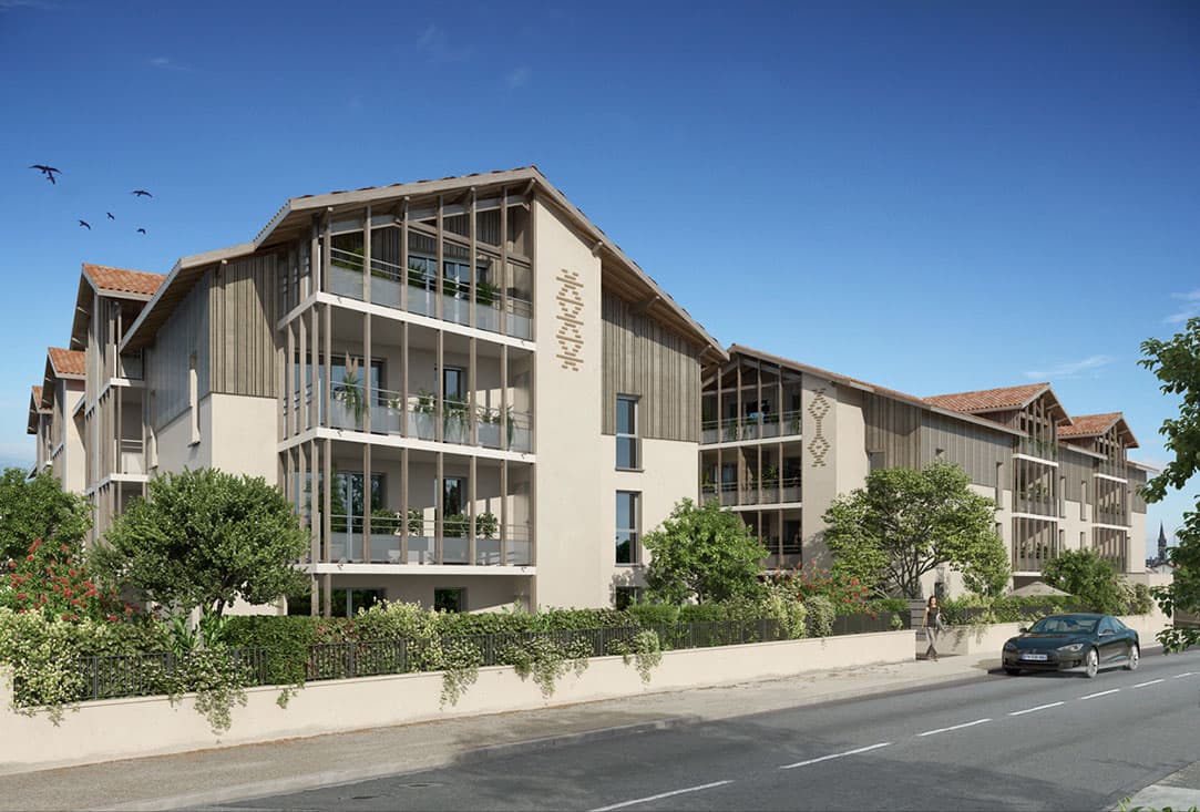 Carcans — Située entre l’océan, le lac et les pinèdes à Carcans, cette nouvelle résidence propose un cadre de ... — Miniature 6