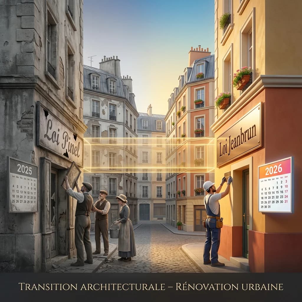 Passage de la loi Pinel à la loi Jeanbrun en 2026 — comparatif des dispositifs