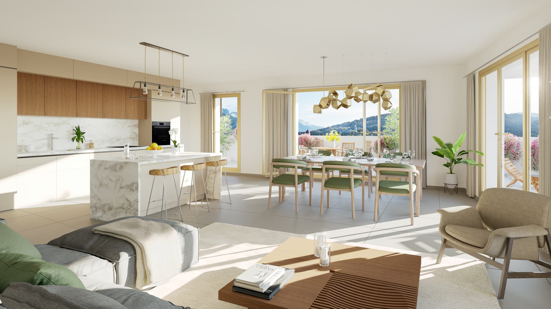 Annecy — Situé au cœur d’Annecy, un nouveau quartier résidentiel se distingue par une architecture contempora... — Photo 1