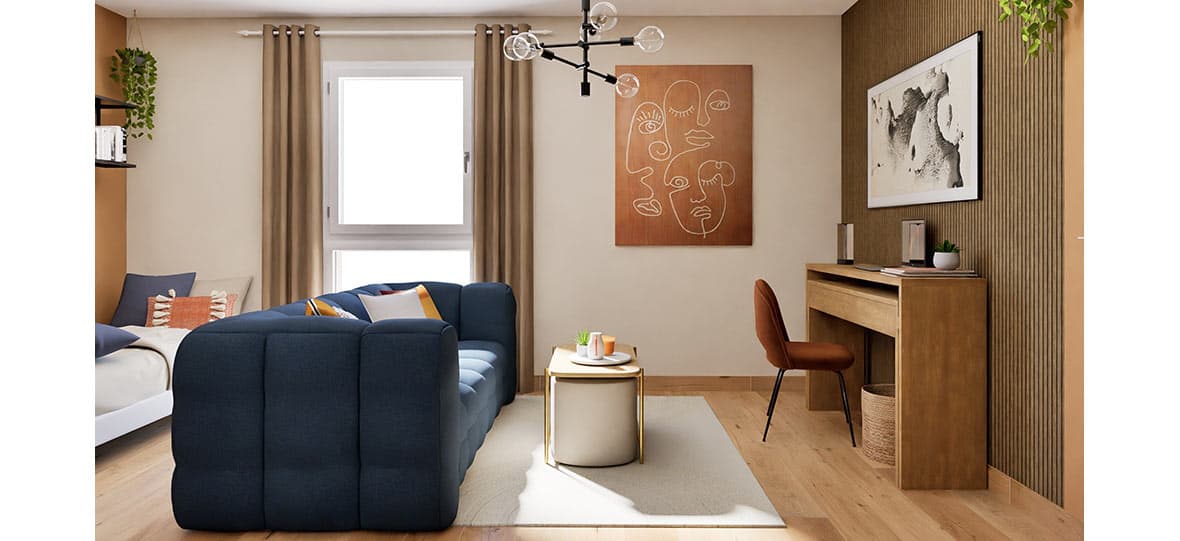 Niort — Ce programme immobilier neuf propose des appartements de type T1, adaptés à une vie citadine pratiqu... — Photo 1