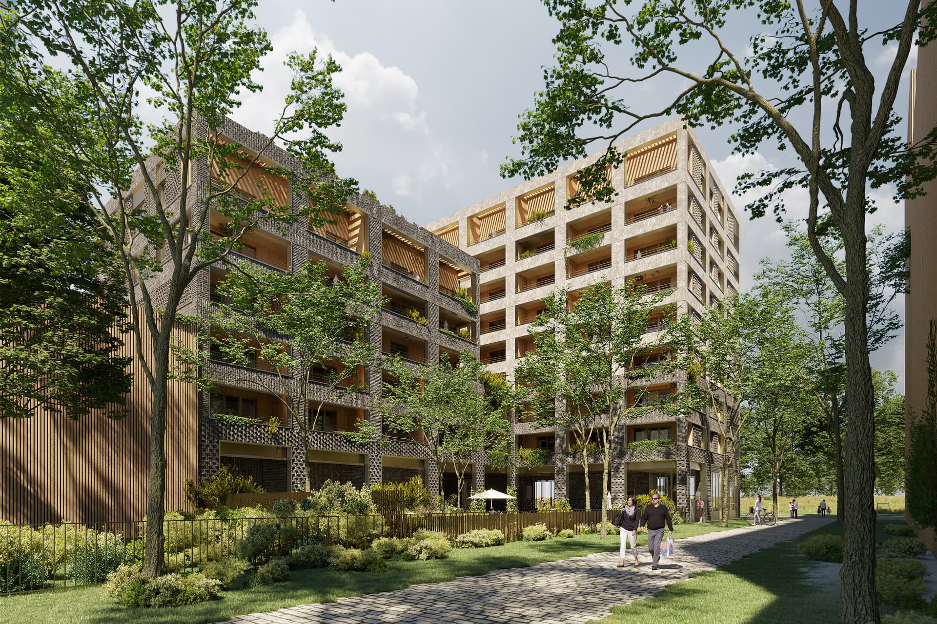 Strasbourg — Au cœur d'un projet urbain d'envergure à Strasbourg, cette résidence contemporaine se situe entre le... — Photo 1