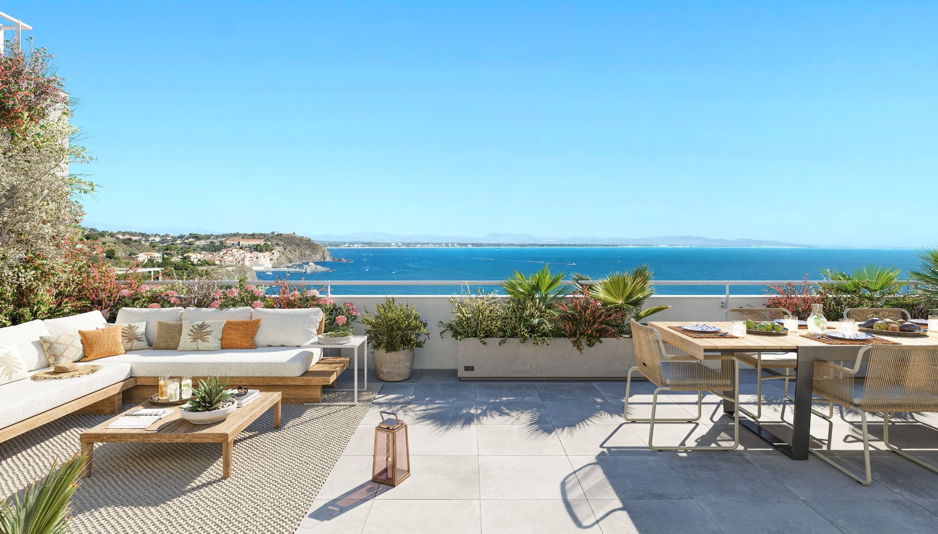 Port-Vendres — Située sur les hauteurs de Port-Vendres, cette résidence offre un cadre de vie privilégié face à la ...