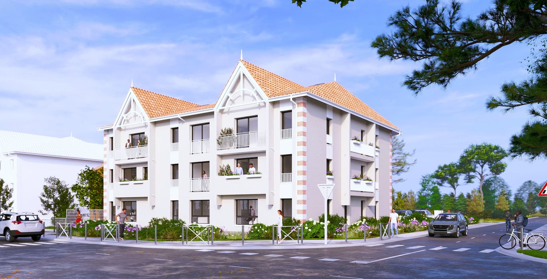 Andernos les Bains — Au cœur du Bassin d’Arcachon, cette résidence se distingue par une architecture fidèle aux codes rég...